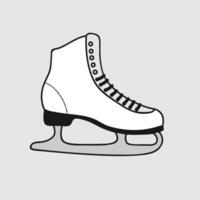 patins ícone vetor. gelo patim ilustração placa. figura patinação símbolo ou logotipo. vetor