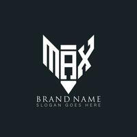 max abstrato carta logotipo. max criativo monograma iniciais carta logotipo conceito. max único moderno plano abstrato vetor carta logotipo Projeto.