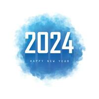 feliz Novo ano 2024 feriado cartão fundo vetor