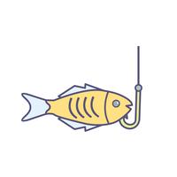 Ícone de vetor de pesca