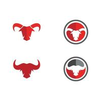 Taurus logo template vector icon ilustração design