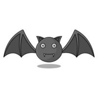mascote do vetor do monstro morcego preto