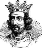 Henry iii da Inglaterra, ilustração vintage vetor