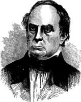 daniel webster, ilustração vintage vetor