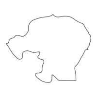 Kinshasa cidade mapa, administrativo divisão do democrático república do a Congo. vetor ilustração.