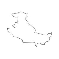 tbilisi cidade mapa, administrativo divisão do georgia. vetor ilustração.