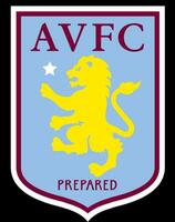 Londres, Reino Unido - 12.02.2023 logotipo do a Inglês futebol clube surpreender vila. vetor