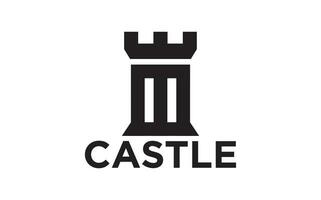 castelo logotipo Projeto ilustração, fortaleza logotipo vetor