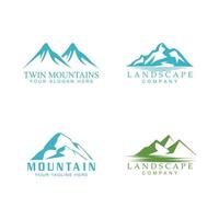 ícone da montanha logotipo modelo ilustração vetorial design vetor