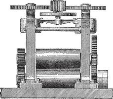 laminar máquina, vintage gravação vetor