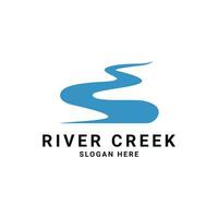 rio Riacho vetor logotipo Projeto conceito idéia
