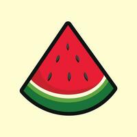 Melancia Palestina símbolo para pacífico país . verde, branco, vermelho, Preto. fresco Melancia fruta vetor