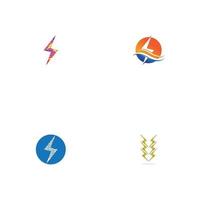 modelo de logotipo flash thunderbolt vetor