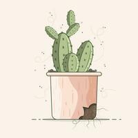 vetor ilustração cacto, cacto plantas