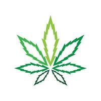 cannabis ícone logotipo Projeto vetor
