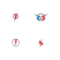 modelo de logotipo flash thunderbolt vetor