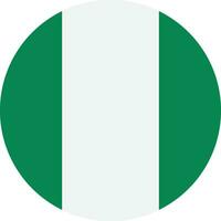 volta Nigéria bandeira símbolo vetor isolado em branco fundo
