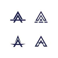 um logotipo de carta e design de modelo de fonte vetor