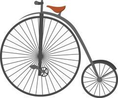 muito velho bicicleta, ilustração, vetor em branco fundo
