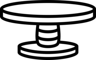 ícone de linha para mesa vetor