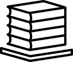 ícone de linha para livros vetor