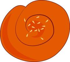a laranja doce pão, vetor ou cor ilustração