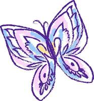 desenhando do uma fofa borboleta , vetor ou cor ilustração