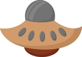 Castanho UFO , vetor ou cor ilustração