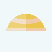 ícone chapéu. relacionado para Ramadã símbolo. plano estilo. simples Projeto editável. simples ilustração vetor