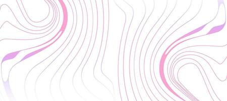 abstrato fluindo colorida Rosa gradiente ondulado linhas fundo vetor