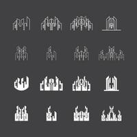 horizonte da cidade moderna. silhueta da cidade. ilustração vetorial em design plano vetor