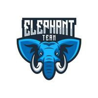 elefante logotipo Projeto para uma equipe vetor