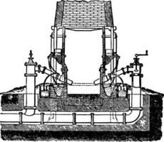 refinaria vintage ilustração. vetor