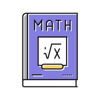 livro matemática Ciência Educação cor ícone vetor ilustração
