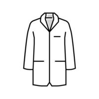 laboratório casaco engenheiro cor ícone vetor ilustração