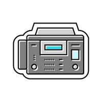 fax dispositivo baixar Arquivo cor ícone vetor ilustração