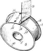 carretel do adesivo fita vintage ilustração. vetor