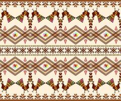 étnico abstrato ikat arte. desatado padronizar dentro tribal, folk bordado, e mexicano arte estilo. asteca geométrico Projeto para tapete, papel de parede, roupas, invólucro, tecido, cobrir, têxtil vetor