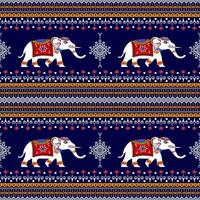fofa elefante logotipo com indiano e africano estilo vetor