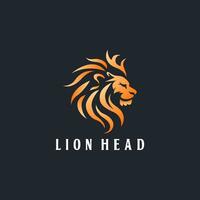 rei leão cabeça mascote logotipo Projeto modelo vetor ícone ilustração. leão cabeça símbolo