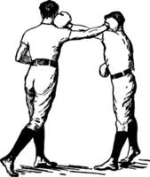 ilustração vintage de boxe. vetor