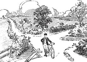 bicicleta, ilustração vintage. vetor