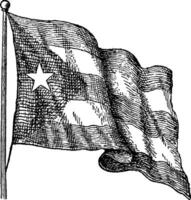 a bandeira do Cuba estava adotado em pode 20, 1902, vintage ilustração vetor