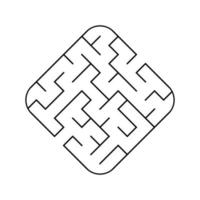 labirinto fácil. jogo para crianças. quebra-cabeça para crianças. enigma do labirinto. ilustração vetorial. vetor