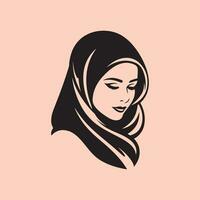 hijab Projeto vetor imagens