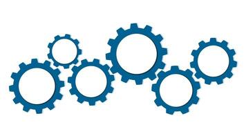 roda dentada roda.trabalho em equipe com engrenagem conceito. infográfico modelo. vetor ilustração