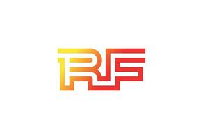 rf o negócio gradiente logotipo vetor