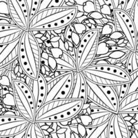 flor mehndi, ornamento decorativo em estilo oriental étnico, ornamento de doodle, desenho de mão de contorno. página do livro para colorir. vetor