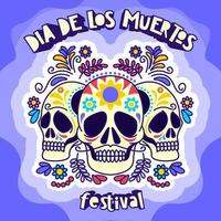 festival dia de los muertos vetor