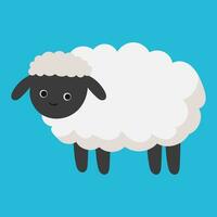 ilustração de ovelhas dos desenhos animados vetor